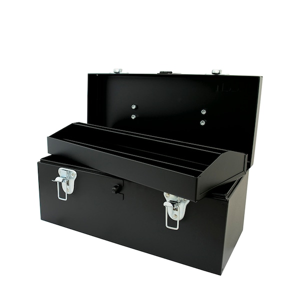 Urrea Tool Box, Steel, Black, 16 in W x 7-1/2 in D x 7-1/2 in H D3C20 - main